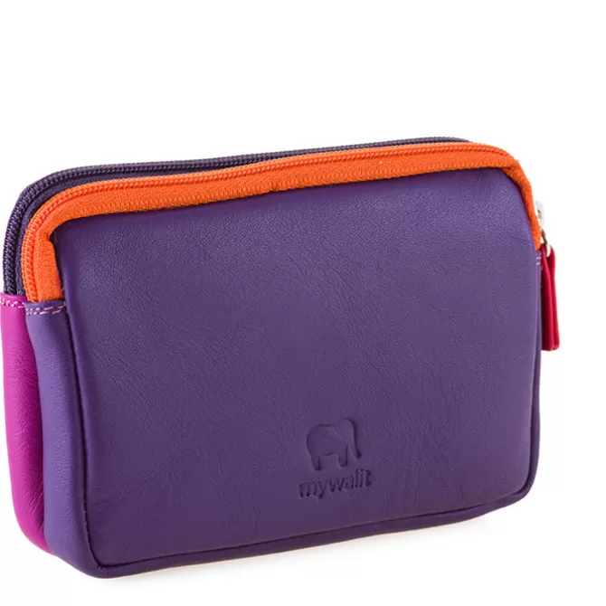 Mywalit Pochette^Portafoglio/Astuccio In Pelle Con Doppia Zip Sangria Multi